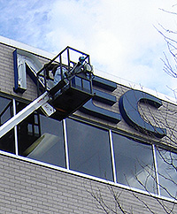 Channel Letters sign installed by Vision Channel Letters sign installed by Vision