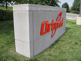 Monument sign designed and installed by Vision Sign for Orbital